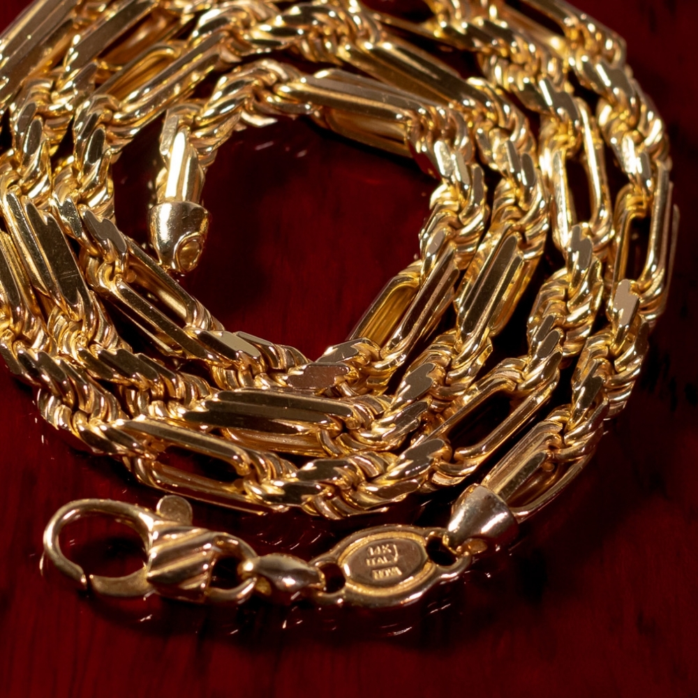 Italy 14k Milano Rope Gold Chain 20"/53g